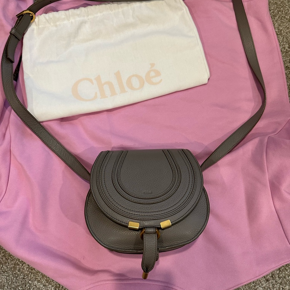 Gray Leather Women's Bag - Picture 2 of 9